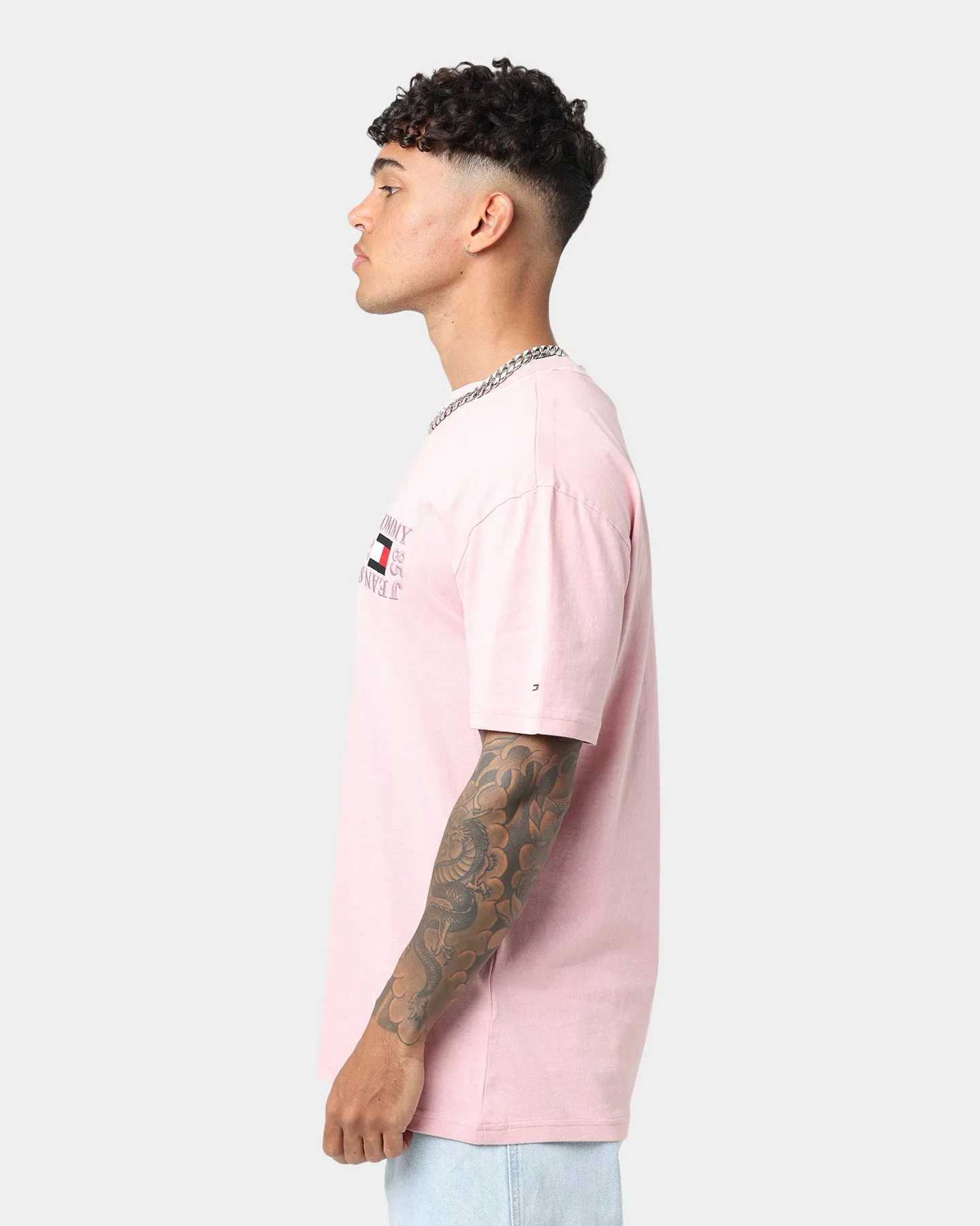 Tommy Jeans Timeless Box T-Shirt Broadway Pink