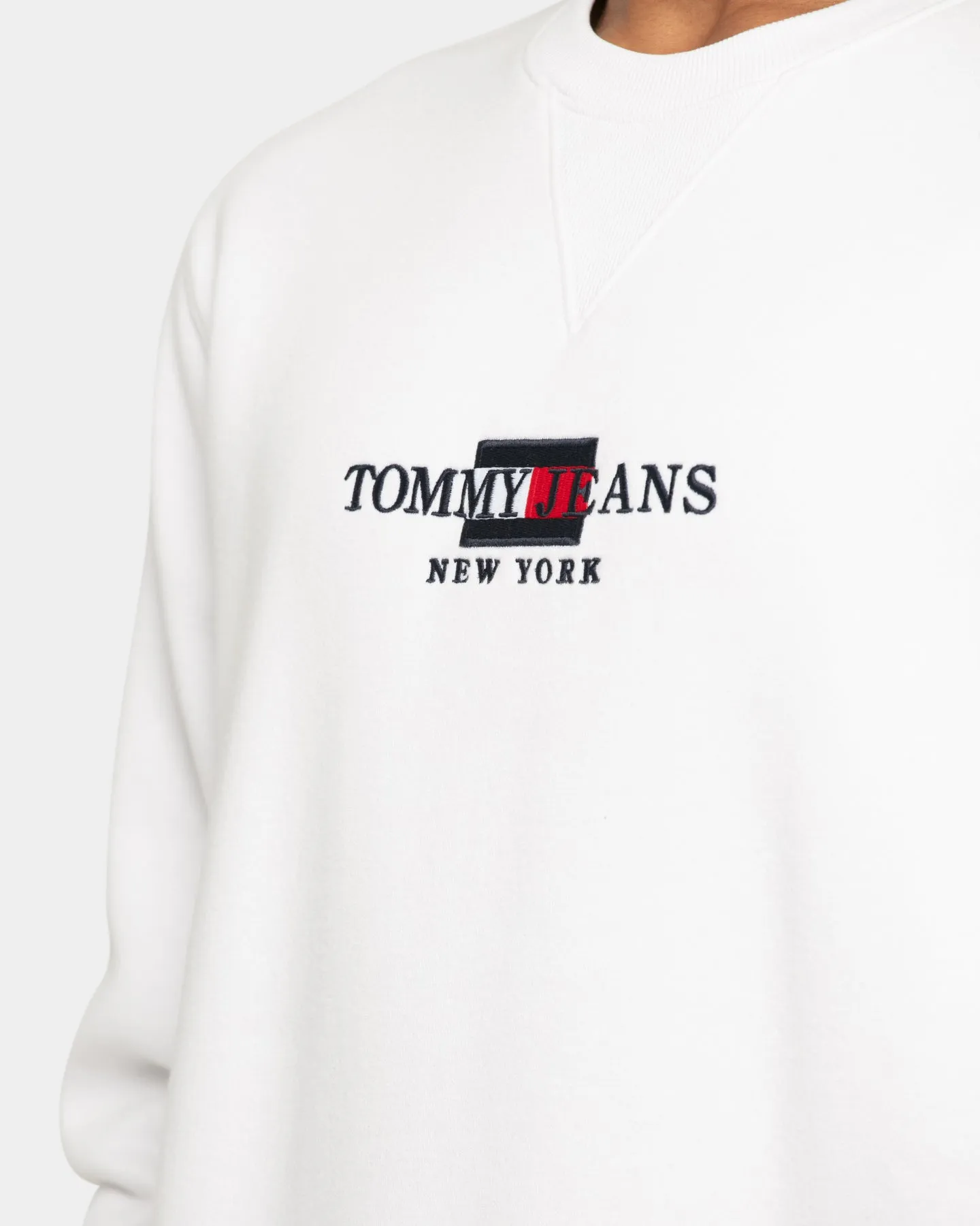 Tommy Jeans Timeless Crewneck White