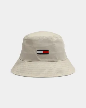 Tommy Jeans TJM Flag Bucket Hat Smooth Stone