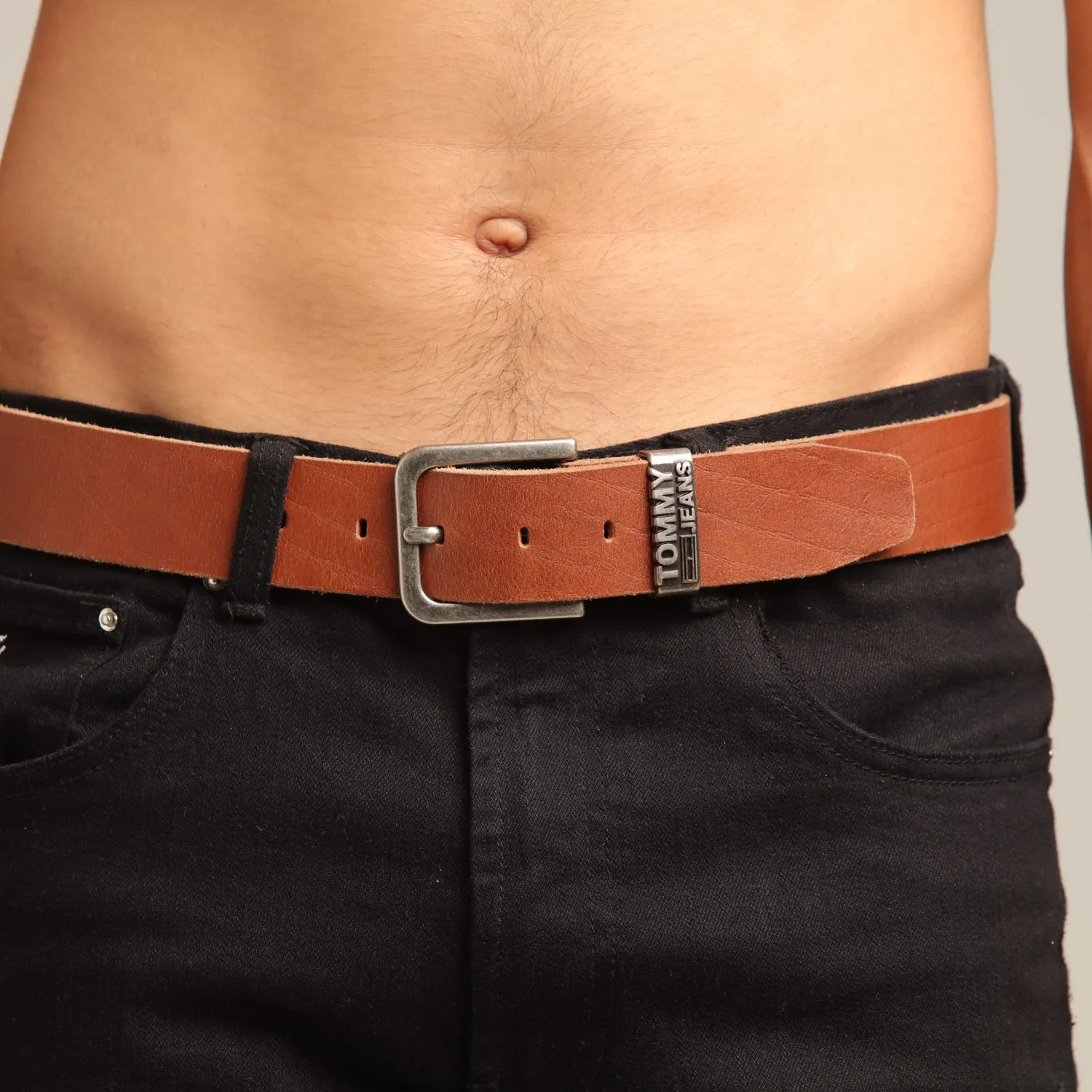 Tommy Jeans TJM Loop Belt 4.0 Tan