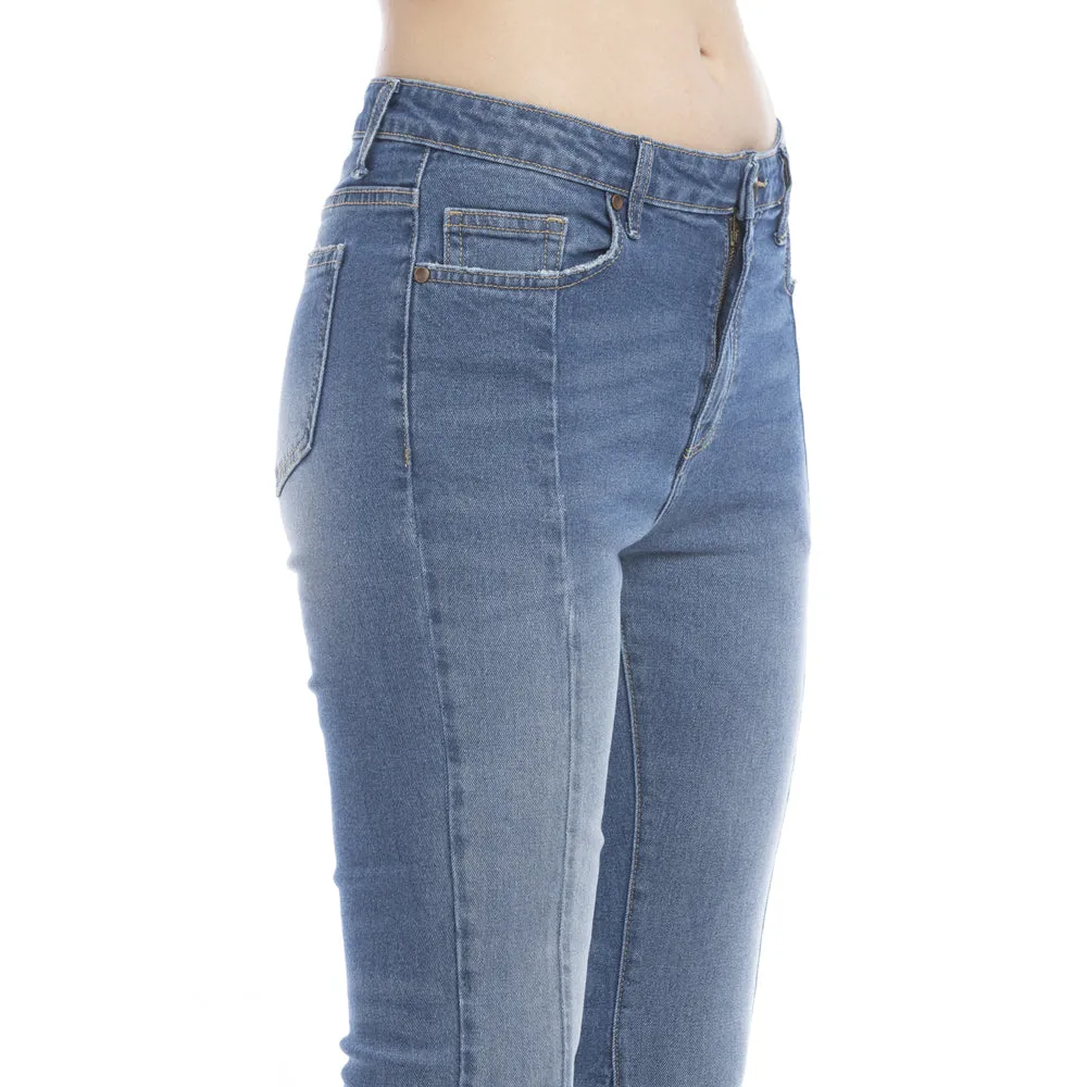 Viviana Length Stitch Accent Flared Leg Jeans